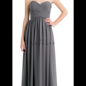 Bill Levkoff Strapless Bridesmaid Dress